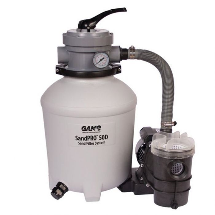 Can i use a sand filter with saltwater pool system Sandpro 50d 1 2 Hp Sand Filter System