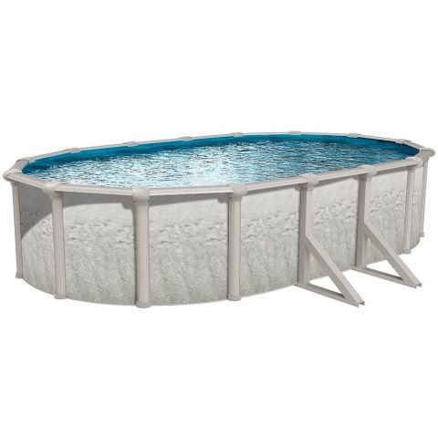 Heritage 18' x 33' Oval 52" Pool with Mystri Gold Unibead Liner
