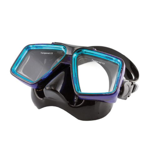 Cabo Silicone Mask Black with Blue & Emerald